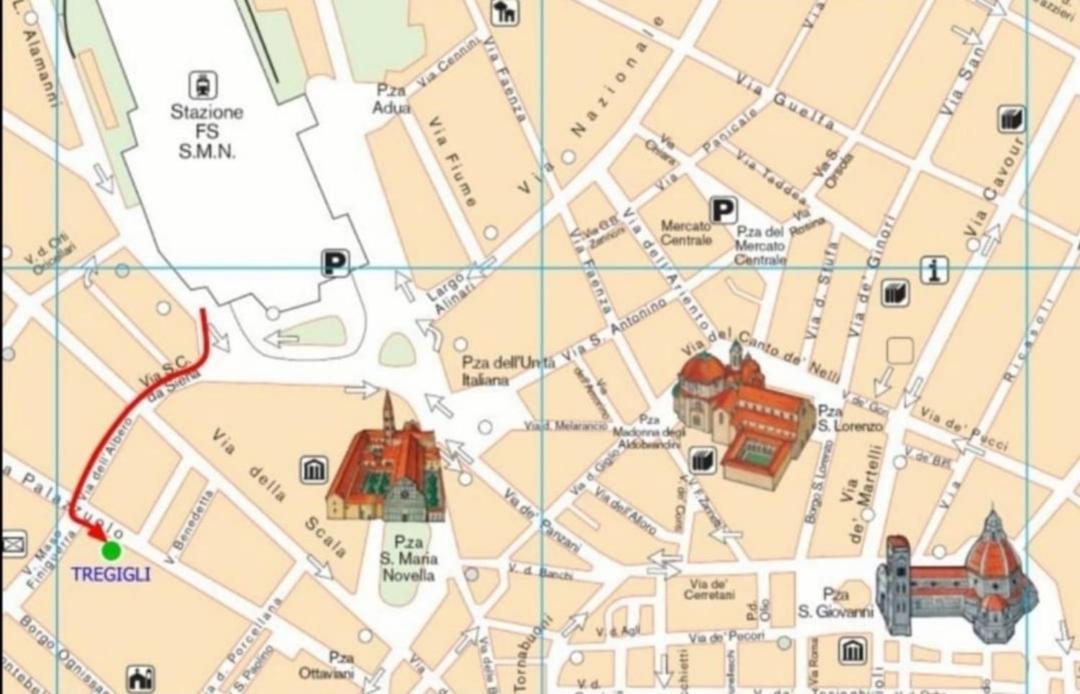 Tre Gigli Firenze Apartment, 5 Minutes From Station, Via Palazzuolo 55 ภายนอก รูปภาพ